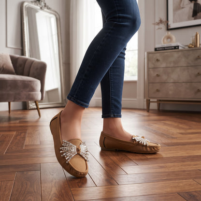 Radiant Bow Loafers