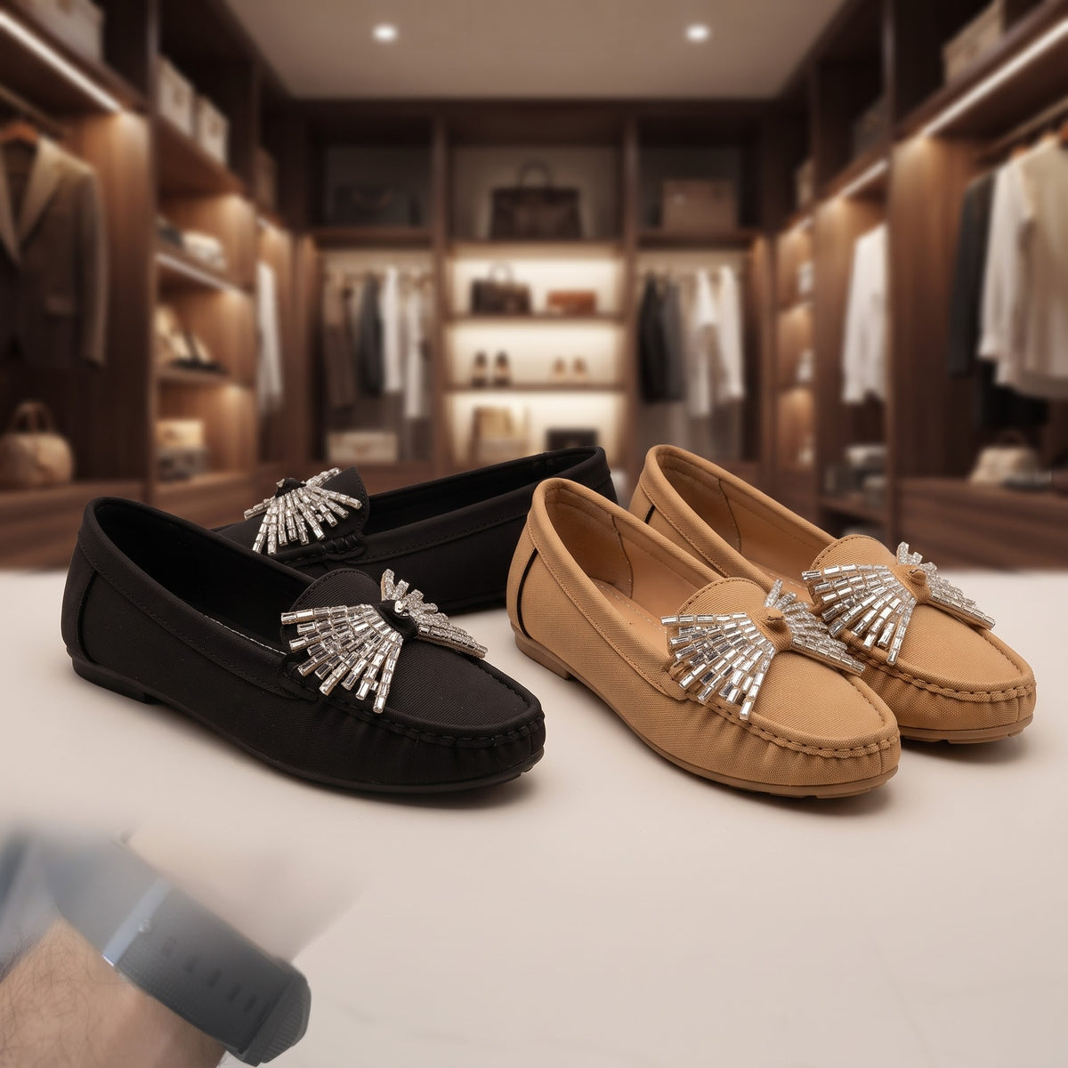 Radiant Bow Loafers