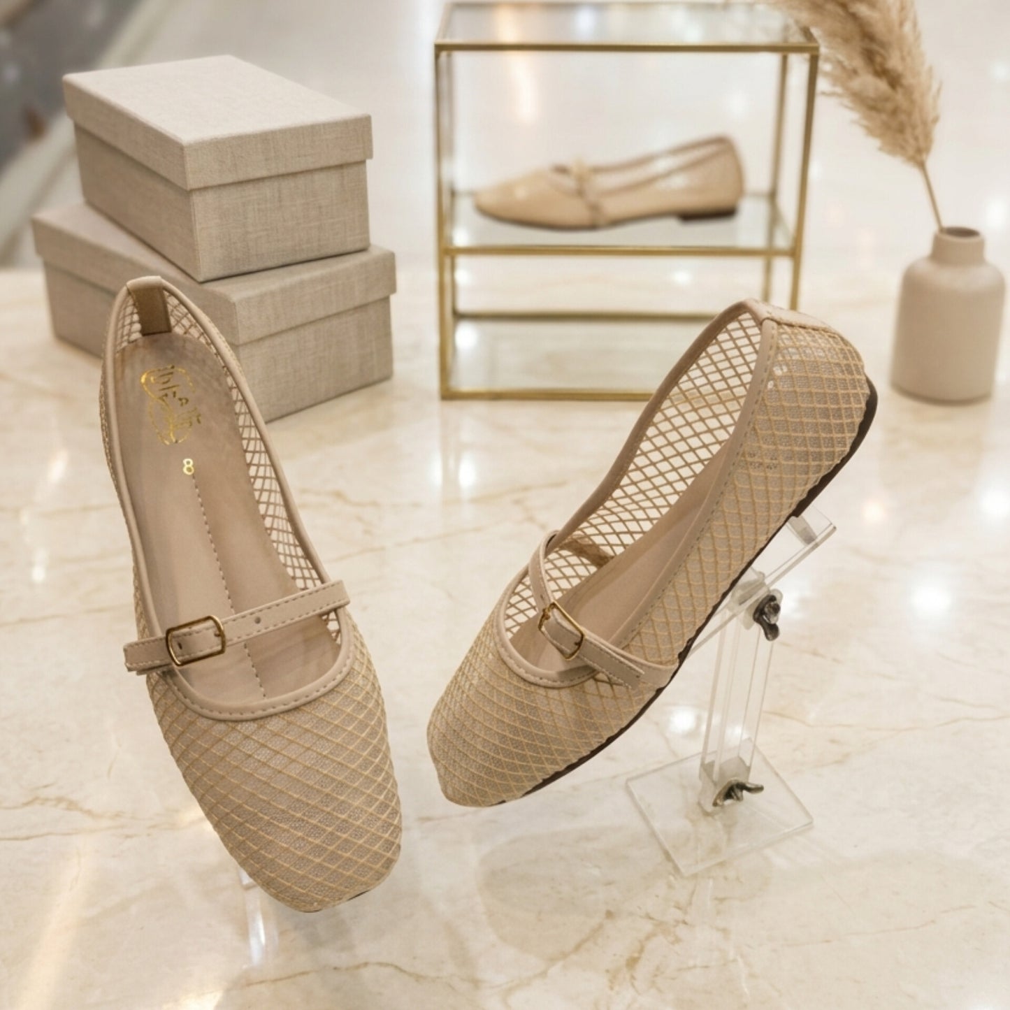 Amanda Ballet Net Pumps