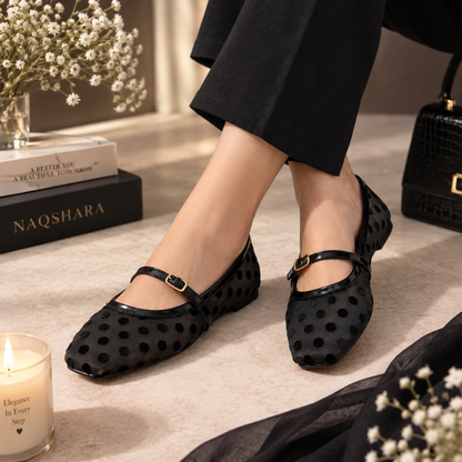Polka Dot Marry Jane Pumps