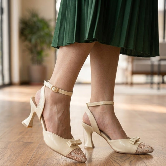 Embroidered Belle Heel