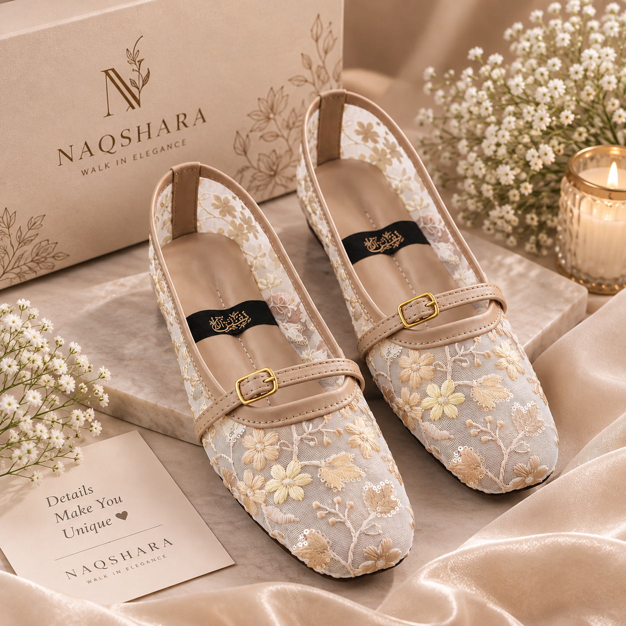 Bloom Embroidery Pumps